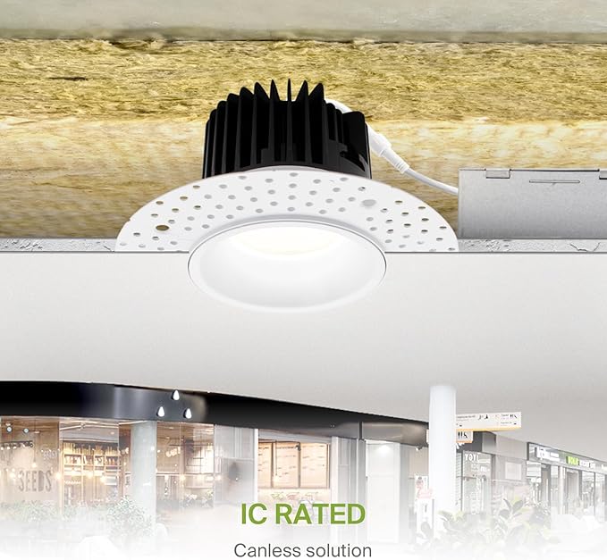 ASD Trimless LED Recessed Lighting 4 Inch, 15W 120-277V Dimmable Commercial - Image 7