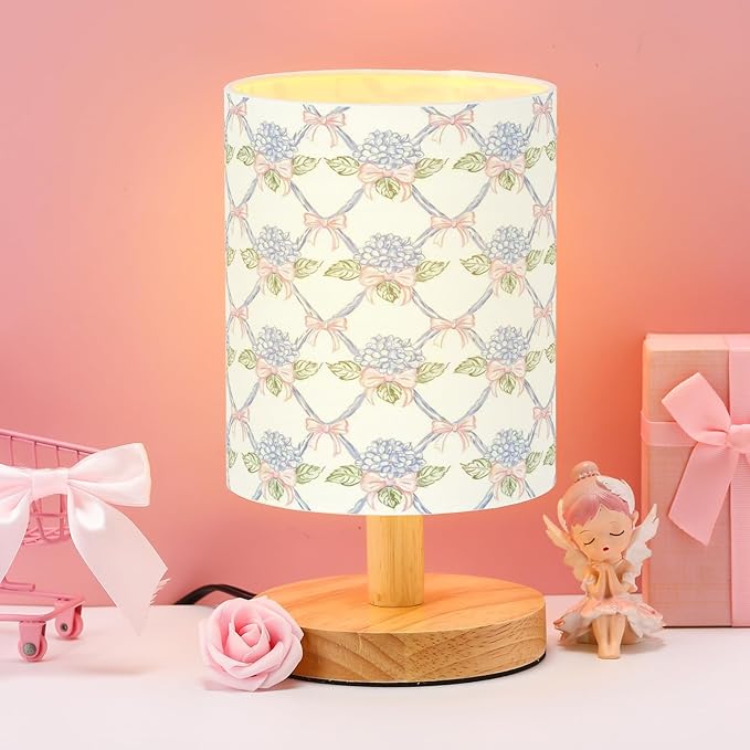 VIHOSE Blue Hydrangea Kids Table Lamp - Image 2