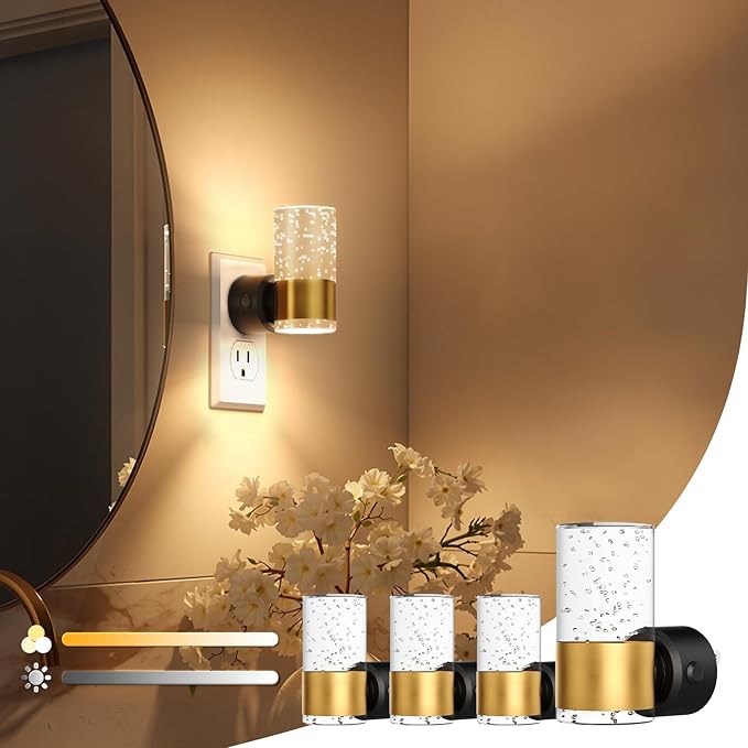 VOLISUN LED Night Lights Plug into Wall, Dimmable Night Light 3 CCT & 5 by VOLISUN