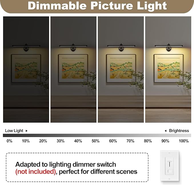 23.62 Inch Dimmable Lights For Pictures On Wall Hard Wired Gallery Light Modern - Image 5