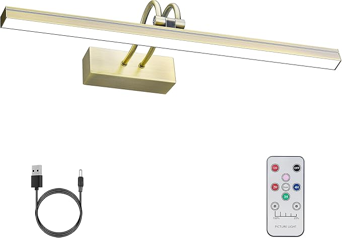 FUNCHDAY Picture Light, Wireless Rechargeable Gallery Lights by FUNCHDAY