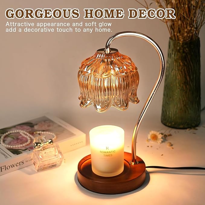 Flower Candle Warmer Lamp 2 Pack, Candle Lamp - Image 2