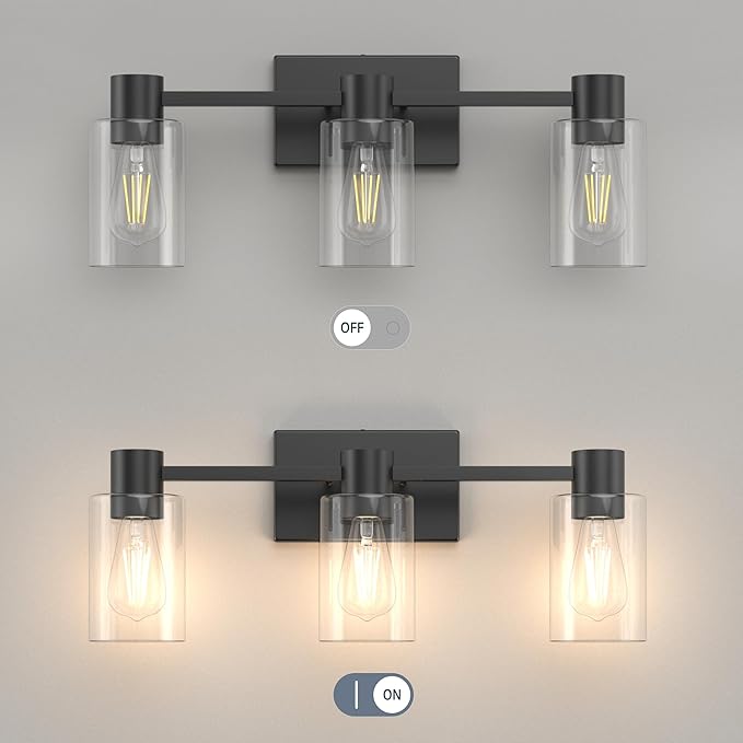 3-Light Matte Black Wall Sconces - Image 7