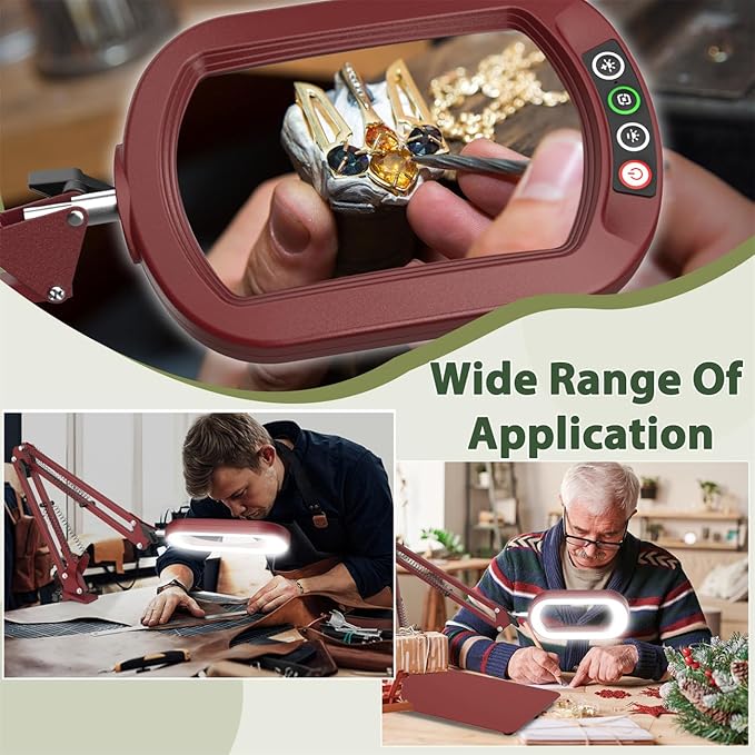 Veemagni 10X Rectangle Magnifying Glass - Image 6