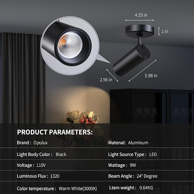 9W LED Dimmable Ceiling Spotlight Indoor - Image 8