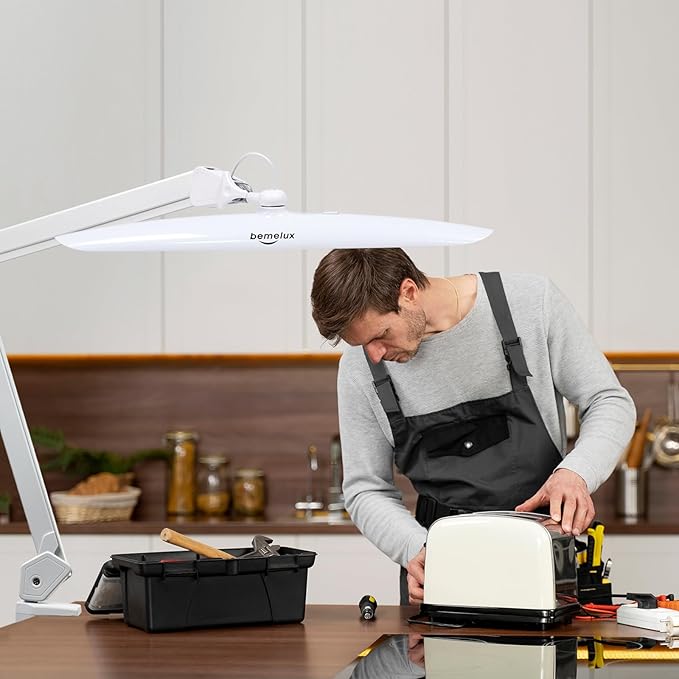 117PCS LED Clamp Desk Lamp, 20 Inch Metal Swivel Arm - Image 5