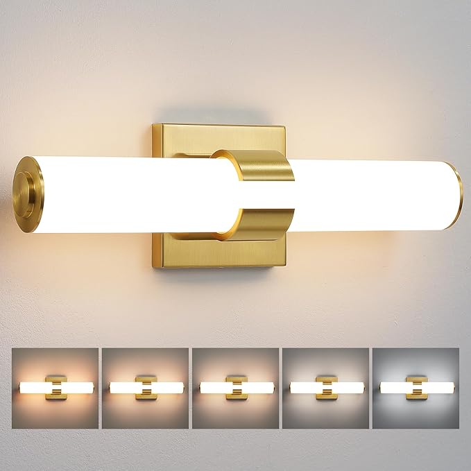 Gold Bathroom Light Fixtures by AIJIASI
