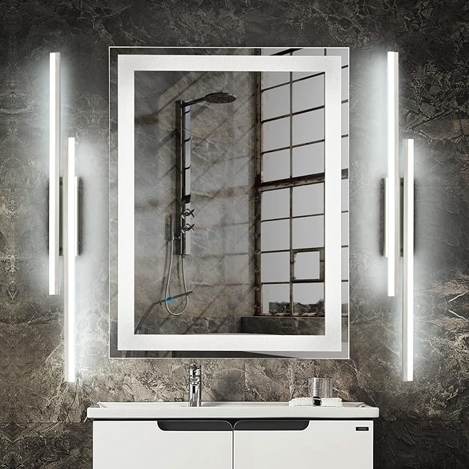 PRESDE 48" LED Bathroom Vanity Light, Modern Brushed Nickel Wall Bar Fixture - Image 3