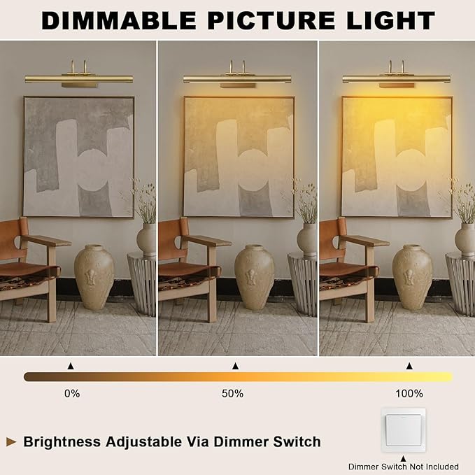 Picture Light, Art Lights Wall Sconce Hard-Wired, Artwork Poster, Photo Display - Image 7