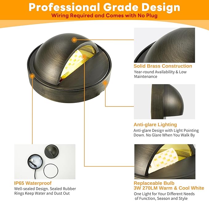Gardenreet Solid Brass Deck Lights - Image 6