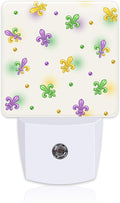 Mardi Gras Carnival Night Light Plug into Wall, Fleur de Lis and Beads Dusk to by sndheke