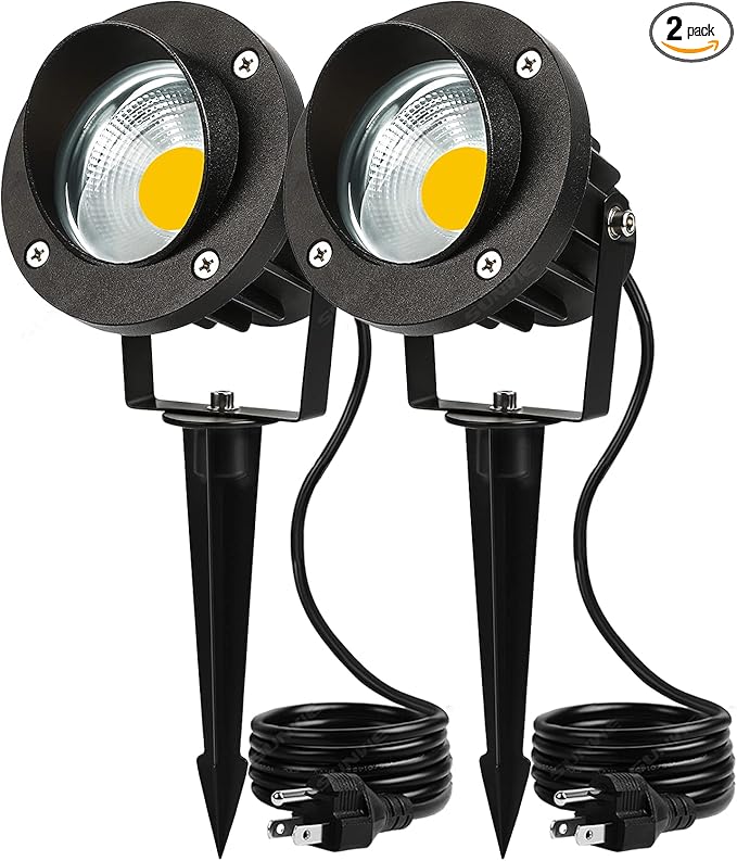 SUNVIE 20W Outdoor Spotlight LED Landscape Lighting 120V AC Waterproof Yard by SUNVIE