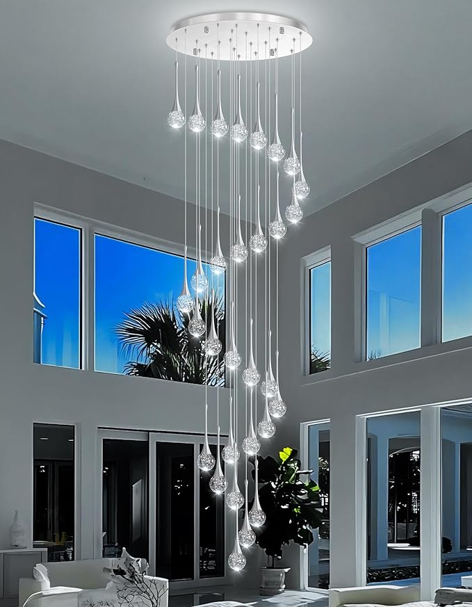30 Light Modern Glam Crystal Chandelier - Image 8