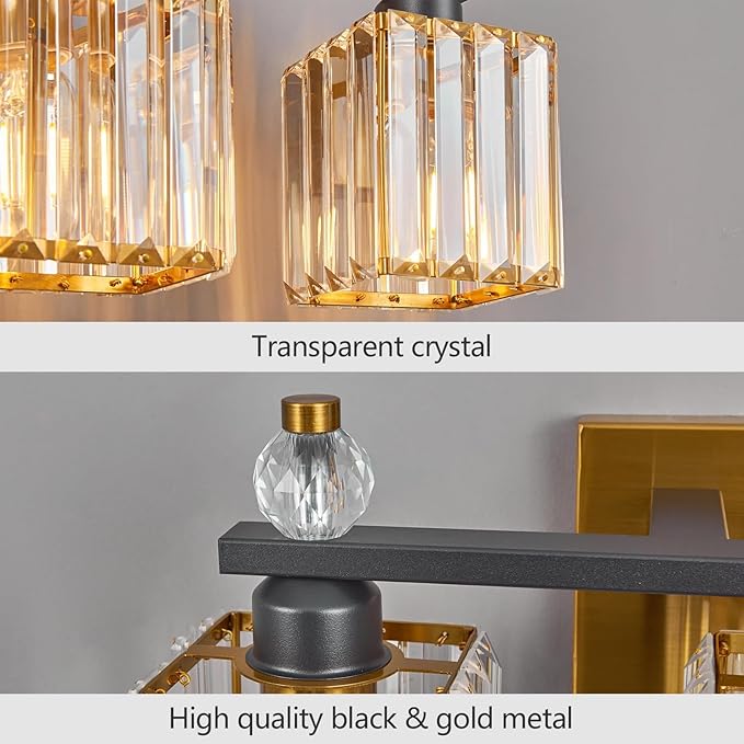 3-Light Modern Crystal Vanity Light - Image 4