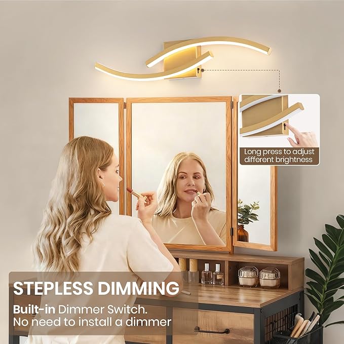23.62 inch Vanity Light for Bathroom Lighting Fixtures Over Mirror Dimmable - Image 4