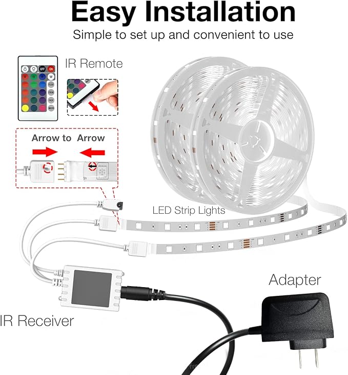 DAYBETTER RGB Led Light Strips Kit Compatible - Image 7