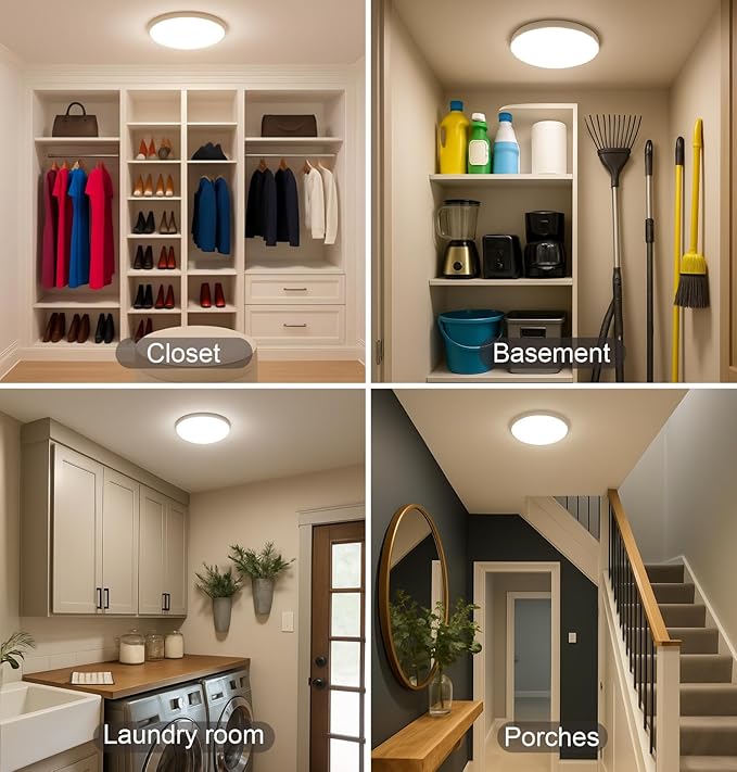 Flush Mount Ceiling Light Hardwired 9 Inch 18W Dimmable 5 CCT - Image 7