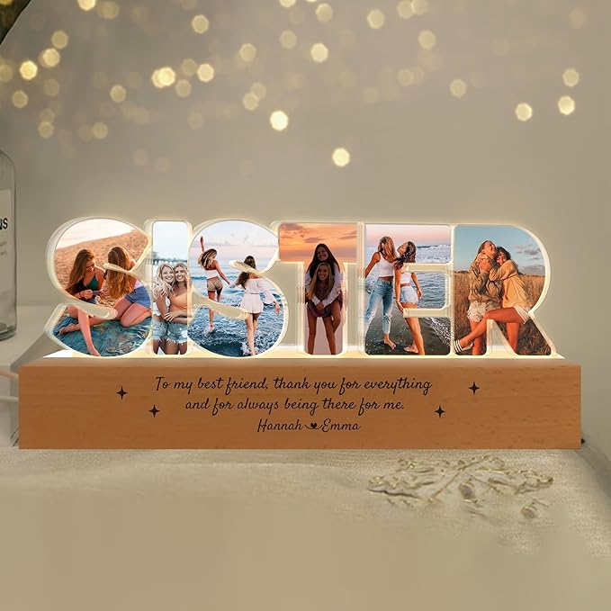 Personalized Photo Collage LED Night Light - Image 3