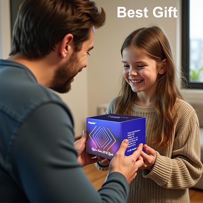 Infinity Hyper Cube LED Table Lamp, Color-Changing Music-Sync APP-Controlled - Image 6