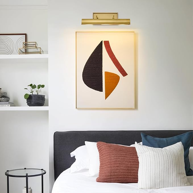 Gold Hardwired Art Picture Light: 18 Inch Long Painting Lights - Image 9