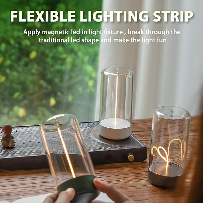 AUGE LIGHT Mini Minimalist Table Lamp Cordless Lamp Rechargeable Table Lamp - Image 9