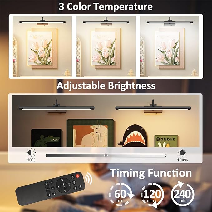Aipsun 23.6" Black Picture Lights - Image 4