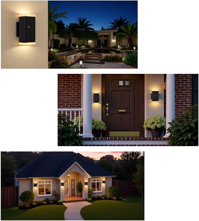 Dusk to Dawn Outdoor Lighting, ZUUKOLE Waterproof Exterior Wall Lantern - Image 2