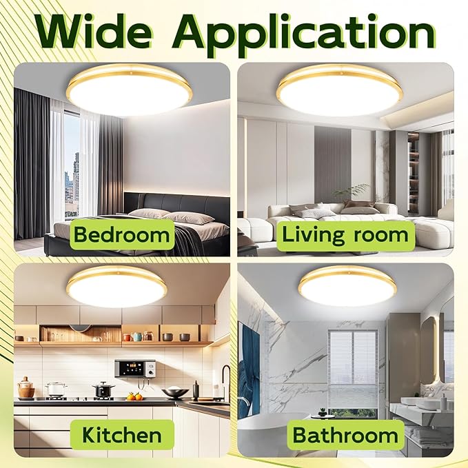 hykolity 32 Inch Oval LED Ceiling Light, 2700K/3000K/3500K/4000K/5000K - Image 8