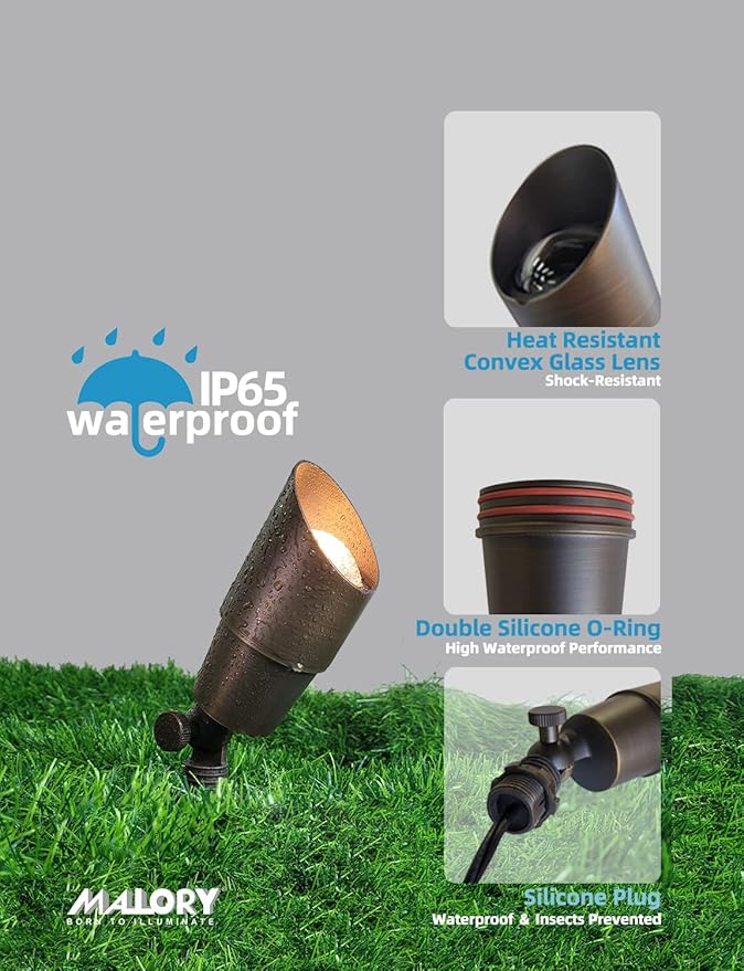 MALORY Brass Landscape Spotlight 12-Pack - Image 5