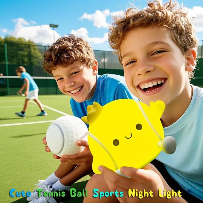 DREAMING MY DREAM Tennis Night Light, LED Squishy Novelty Night Lamp, 2 Levels - Image 6