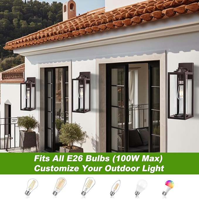 20inch Large Outdoor Wall Lights 2 Packs - Image 6