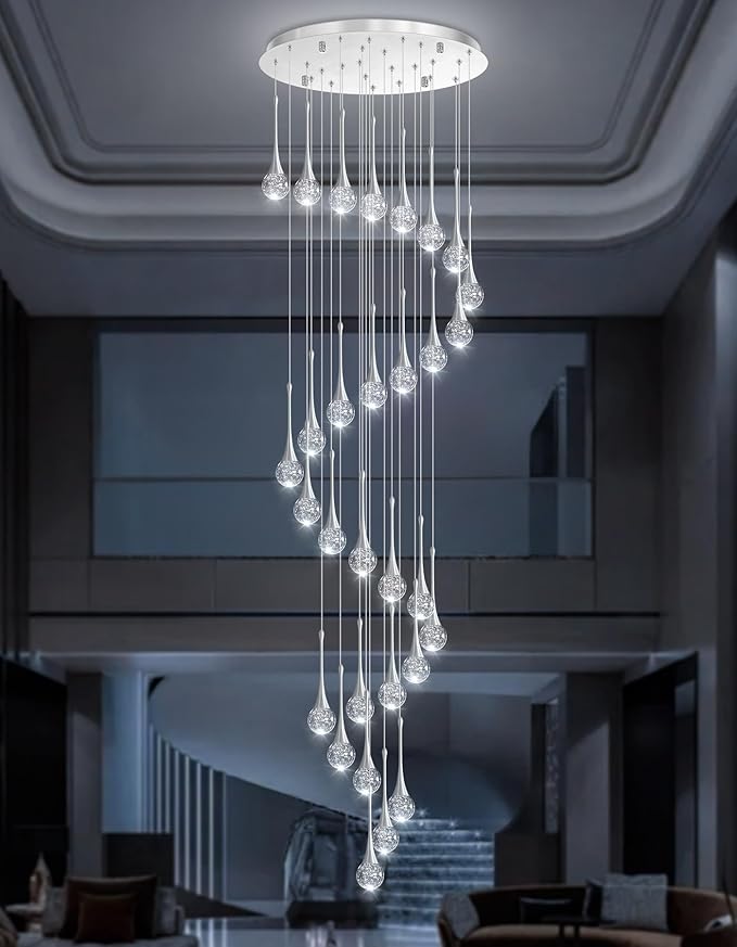 30 Light Modern Glam Crystal Chandelier - Image 9