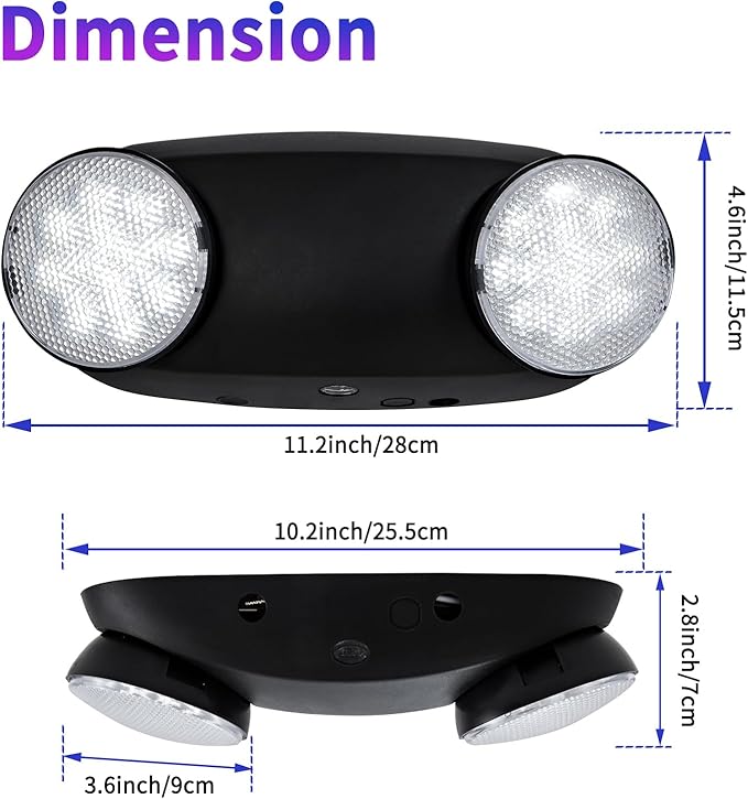 TANLUX Black Emergency Lights - Image 2