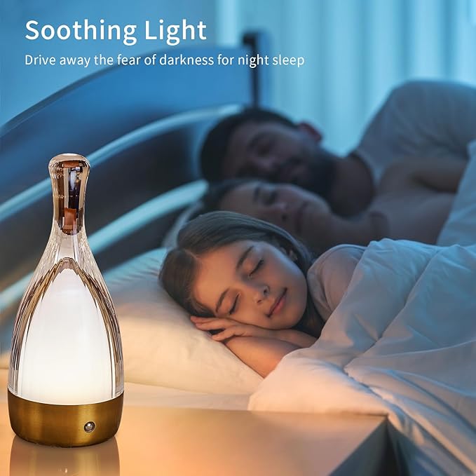 Table Lamp for Bedroom, Small Desk Lamp Dimmable 4 Gears:3000K/4000K/6000K/RGB - Image 3