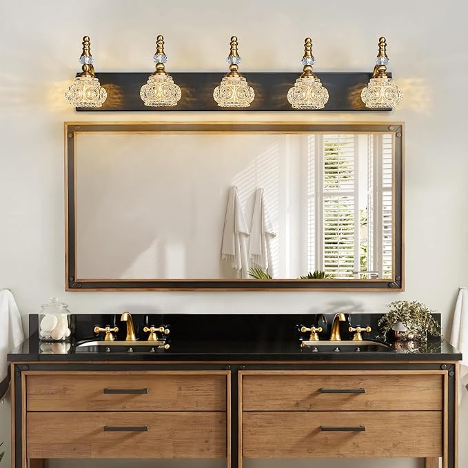 Modern Glass Crystal Vanity Light - Image 8