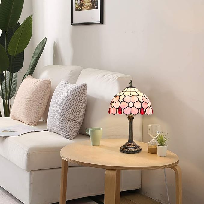 Tiffany Lamp Stained Glass lamp Small Bedside Table Lamps - Image 7