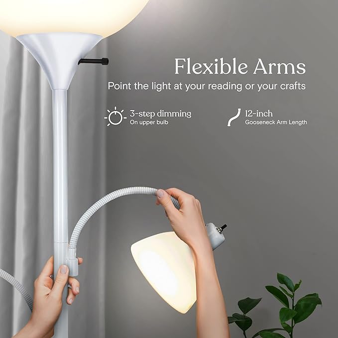 Brightech Sky Dome Double – High Brightness Torchiere Floor Lamp - Image 5