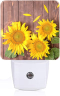 Vintage Wooden Sunflower Night Light, Plug Into Wall by Unknown