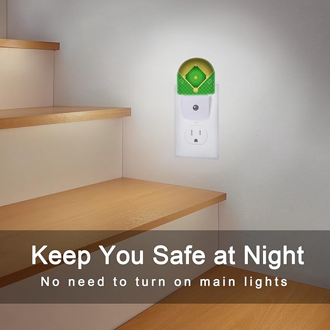 Baseball Night Light, Sport Field Night Lights Plug into Wall Decor - Image 6