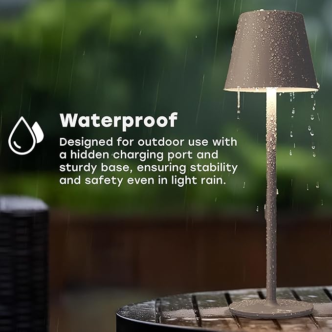 2 Pack Cordless Table Lamp, Portable LED Desk Lamp, 5200mAh Battery Operated - Image 4