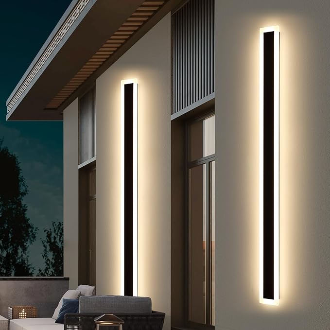 Upgrade Widened 2 Pack Modern Outdoor Wall Light, 71inch Minimalist LED Wall - Image 8