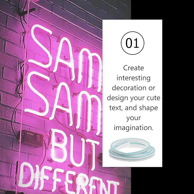 Bendable LED Silicone Light Strip 12V Waterproof Flexible Ice Blue Rope - Image 3