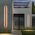 47 Inch Long Outdoor Wall Lights 3000K Black Exterior Light Fixtures Wall Mount by SMINGYINGZ