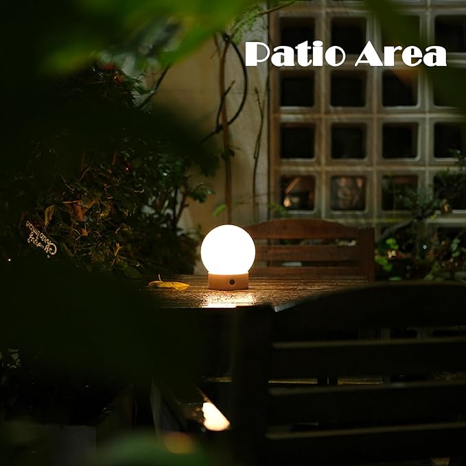 Small Cute Cordless Table Lamp Rechargeable, Battery Operated Shower Lamp - Image 9