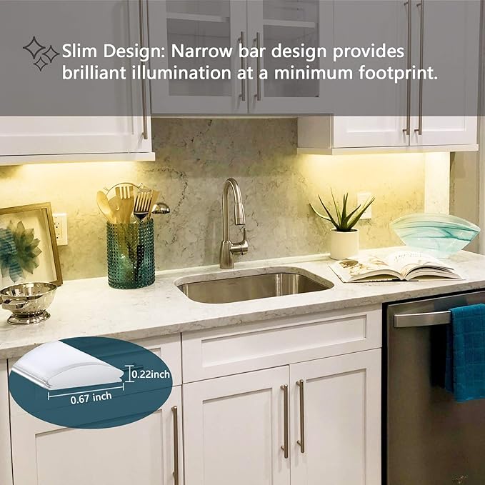 JUSJUBR Under Cabinet LED Sink Light - Image 5