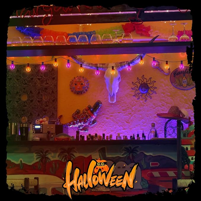 25FT G40 LED Outdoor Halloween String Lights, Hanging Patio Lights - Image 3