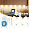 Under Cabinet Lights 12Ft, Motion Sensor LED Under Counter 6 Puck Lights by Meiyue