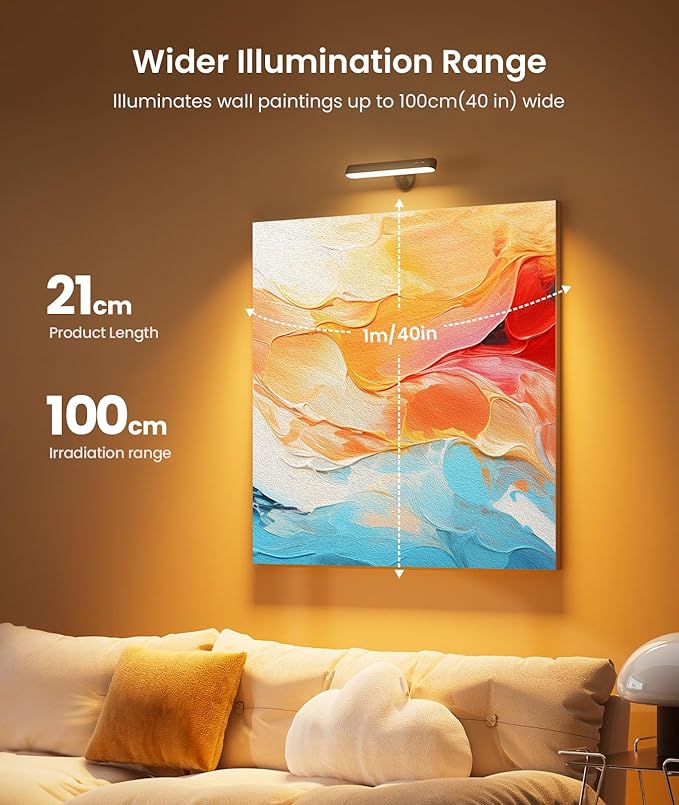 Wall Sconce with 7500mAh Rechargeable Battery LED Wall Light - Image 4