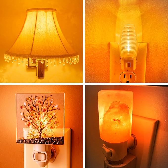 Emotionlite Night Light Bulbs, Amber LED C7 Bulb, 4W 5W 6W 7W Equivalent - Image 6