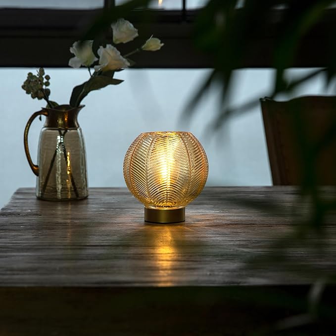 Battery Operated Lamp with Timer, Table Lamp Small Cordless Lamp Battery Powered - Image 2